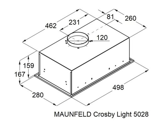 Вытяжка MAUNFELD Crosby Light 5028 Black